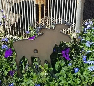    Metal Moose Garden Stake - Picture 1 of 3