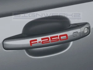 Ford F-250 Handle Decal Sticker logo Ford Truck Build Ford Tough - Set of 4 - Bild 1 von 17