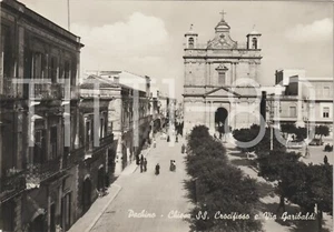 PACHINO - CHIESA SS. CROCIFISSO E VIA GARIBALDI (SIRACUSA) 1963 - Imagen 1 de 1