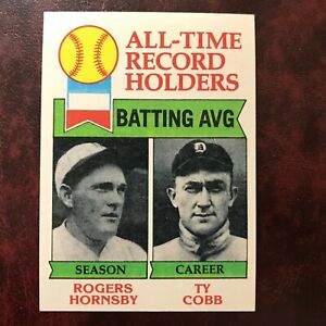 1979 Topps Set TY COBB ROGERS HORNSBY #414 TIGERS CARDINALS NM/MINT+ VENDING