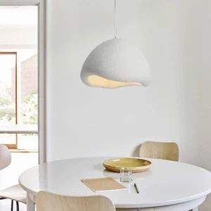 15.7" Large Pendant Light Fixture Japanese Wabi-Sabi Hanging Light Adjustable Ha - Picture 1 of 5