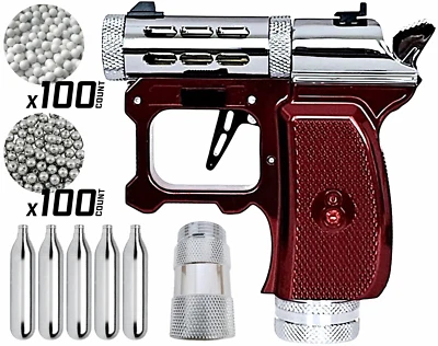 Hawki Gem CO2 .177 Caliber Air Pistol Red Ruby w/ Adaptor | CO2 Cylinders | BBs