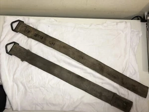 WW2/1950’s Era Adjustable Flax TypeZ 6F/273 Harness Straps Pair (Left & Right) - Picture 1 of 8