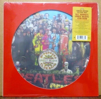 THE BEATLES Sgt. Pepper's Lonely Hearts Club Band Limited Ed Picture Disc LP NEW - Image 1 of 3