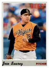 2019 Topps Heritage Minor League #42 Jose Suarez Salt Lake Bees