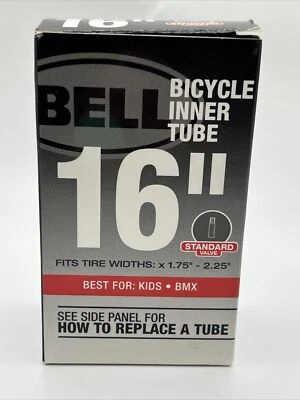 BELL NEW Bicycle Inner Tube (16 Inch x 1.75: -2.25")Standard Valve KIDS BIKE - Image 1 of 4