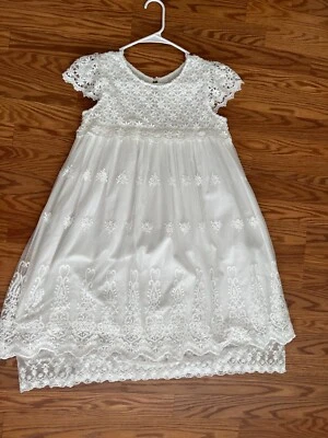Bow Dream Girls Lace Special Occasion Dress Wedding Flower Girl size 12 - Image 1 of 4