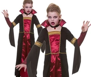 Niño VAMPIRO GÓTICO Princesa Halloween Niñas Elegante Vestido Disfraz De lujo Vampiro - Imagen 1 de 5