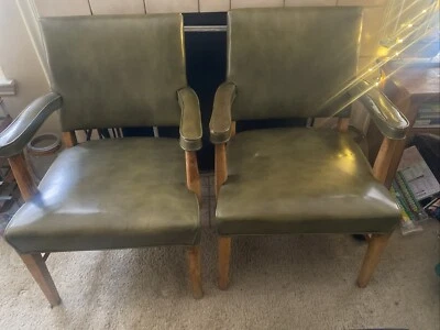 leather accent chair set of 2 - Image 1 of 4