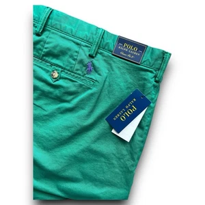 Polo Ralph Lauren - Stretch Classic Fit Chino Short - Mens 56 Big & Tall - Green - Picture 1 of 23