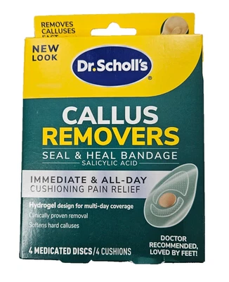 Dr Scholl's CALLUS REMOVER DURAGEL 4 Cushions / box  -- NEW LOOK! - Image 1 of 2