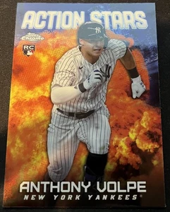 2023 Topps Chrome Anthony Volpe Action Stars RC #ASC-28 Yankees - Picture 1 of 2