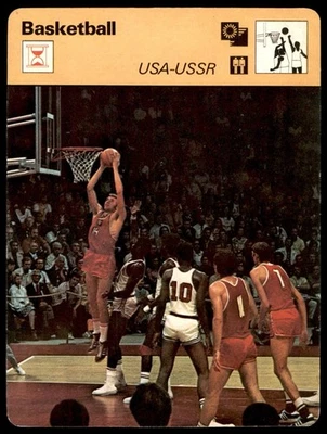 Sportscaster 1977 #02-09 EE. UU.-URSS - Baloncesto EX/MT Foto 1 de 2