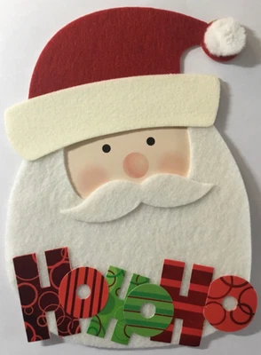 Papyrus- Christmas- Die Cut Santa Face- Felt, Embellishments - Image 1 of 2