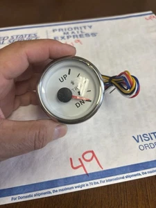 52mm White Trim Meter Gauge Up-Down 0-190ohm for Marine Boat Yacht - Picture 1 of 5