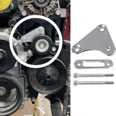 Idler Pulley Relocation Bracket Kit For LS1 Intake Swap LQ4 LQ9 LSX 4.8L 5.3L - Image 1 of 4