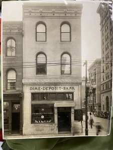 EARLY 1920 Antique ALLENTOWN SCRANTON? DIMES SAVINGS BANK PHOTOGRAPH RARE - Picture 1 of 3