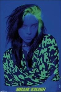 BILLIE EILISH BLUE Poster Lash Music 2020 Trends International NEW in Package - Picture 1 of 5