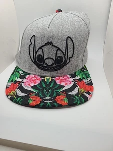 Cappello Berretto Ufficiale Disney Lilo & Stitch SnapBack Grigio Nero Floreale Hawaiano One... - Foto 1 di 6