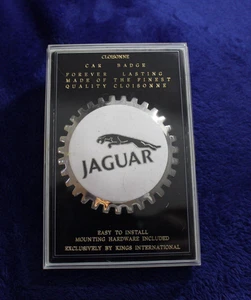 NOS Chrome Jag Jaguar License Plate Topper Badge Accessory Promo E Type - Picture 1 of 16