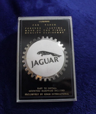 NOS Chrome Jag Jaguar License Plate Topper Badge Accessory Promo E Type - Image 1 of 4