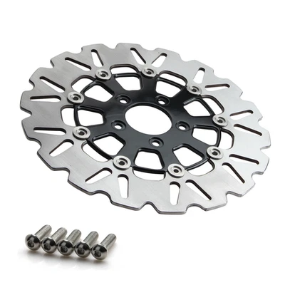 Rotor de freio a disco traseiro 11,5" e pastilhas de freio para Harley Touring Softail Dyna - Imagem 1 de 4