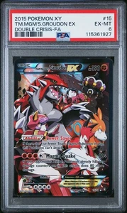 Pokémon XY Double Crisis #15 2015 arte completo/equipo Magma's Groudon EX PSA 6 - Imagen 1 de 4