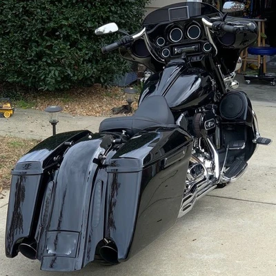 For Harley Street Electra Glide Meathook Bars Handlebar Monkey 10" 12" 14" 16'' - Image 1 of 4