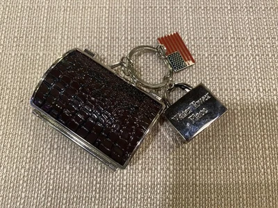 Judith Leiber Leather Coin Purse W/ Chicago Water Tower Place Shopping Key Chain - Image 1 of 4