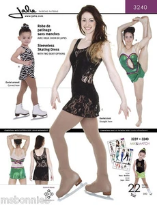 Jalie 3240 Tank Skating Dress w/2 Skirt Options, Attached Panty Sewing Pattern - Picture 1 of 4