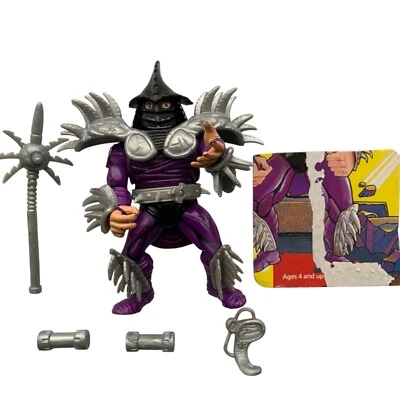 VTG Ninja Turtles 1991 Super Shredder with All Accessories cut card TMNT - Image 1 of 4