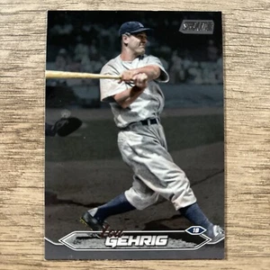 2024 Topps Stadium Club Black Foil Parallel SP Lou Gehrig New York Yankees - Picture 1 of 2