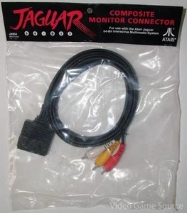 Atari Jaguar Composite Cable/Monitor Cinch Connector *Original versiegelt - Bild 1 von 1