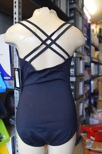 Black Bloch Dolly double strap leotard - Age 12 CL1637 - Picture 1 of 4
