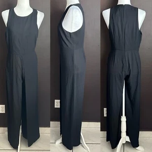 Nuevo mono para mujer Forever 21, talla grande, pierna abierta, sin mangas, negro - Imagen 1 de 6