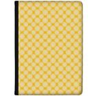 Azzumo Yellow Mustard Repeating Patterns PU Leather Case for the eStar Tablet