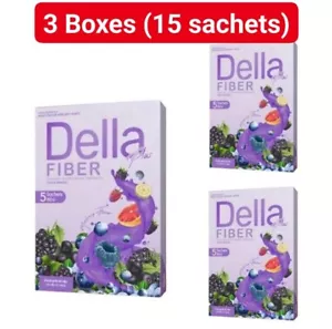 3x DELLA Fiber Plus Detox Weight Control reduce belly Slim & Skin Healthy - Picture 1 of 8