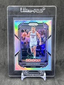 Panini Prizm Monopoly Keegan Murray Rookie Silver Holo Sacramento Kings RC 2023 - Imagen 1 de 3