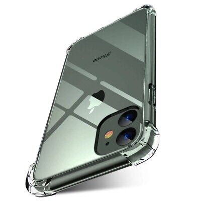 Clear Shockproof Case For IPhone 13 12 Pro Max Mini 11 Pro SE XR XS 8 7 6 Bumper • 2.34£
