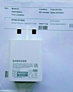 SAMSUNG ELECTRONICS Super Fast 65W EP-TA865 Charging Adaptor -Plug Only no cable