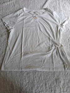 Style & Co. Womens Side Tie Crewneck Tee T-Shirt Top Plus Size 3X NWT - Picture 1 of 8