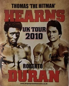 Roberto Duran signiertes Boxposter/Foto COA AFTAL Hände aus Stein 21 Zoll x 17 Zoll - Bild 1 von 1