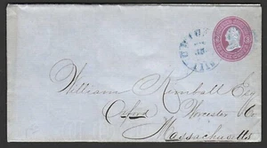 US 1861 CIVIL WAR LETTER SHEET SCOTT U 36 ENTIRE ON BLUE TIED CHICAGO ILL - Picture 1 of 4