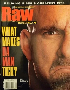WWE RAW Magazine August 2003 Bill Goldberg *Has Poster* - Imagen 1 de 18