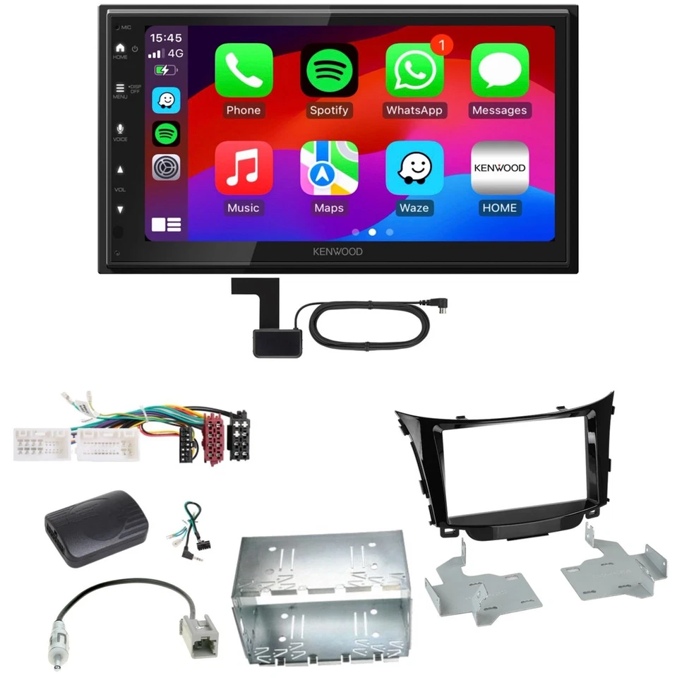 Kenwood DMX6523DABS Android Auto CarPlay Einbauset für Hyundai i30 GD GDH - Bild 1 von 1