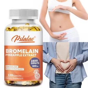 Bromelain 500mg - Gut Health,Relieve Gas and Constipation,Cardiovascular Health - Picture 1 of 12