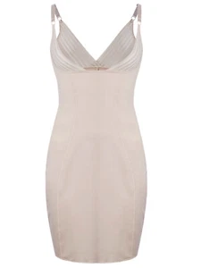 Ex M&S ALMOND Firm Control Wear Your Own Bra Slip - Picture 1 of 4