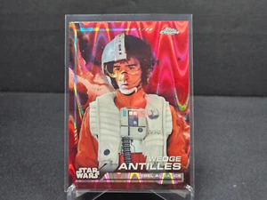 2024 Topps Chrome Star Wars WEDGE ANTILLES RED RAYWAVE REFRACTOR #105 RotJ - Picture 1 of 1