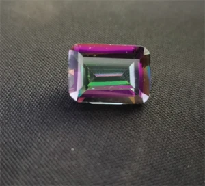 High hardness Lab-Created Emerald Cut Sapphire Seven Color Red Loose Gem 13x18mm - Picture 1 of 5