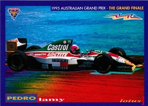 1995 AUSTRALIAN GRAND PRIX Formula 1 Card PEDRO LAMY Futera - Picture 1 of 4